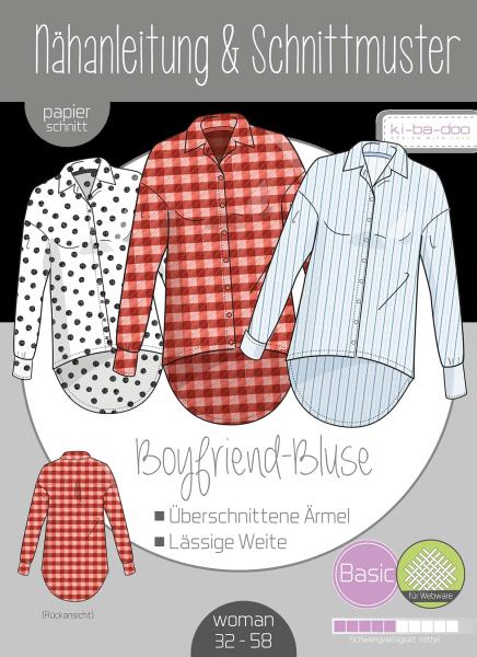 Papierschnittmuster Boyfriend Bluse